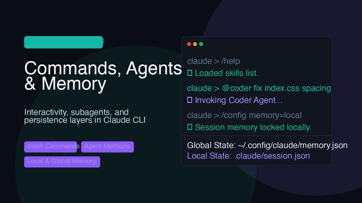 Claude Code Basics: Commands, Subagents, and Memory Layers