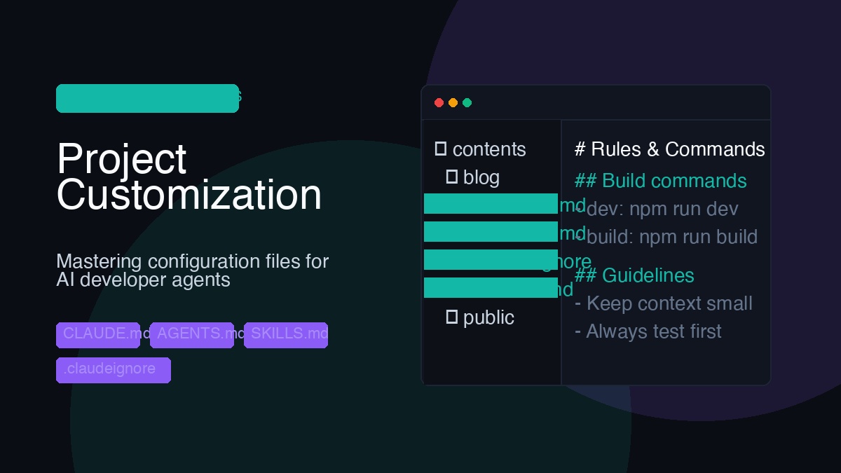 Claude Code Customization: CLAUDE.md, AGENTS.md, and SKILLS.md