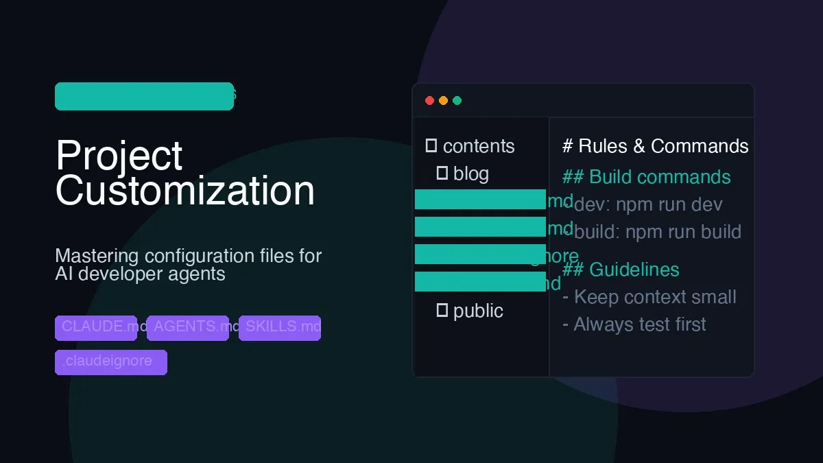 Claude Code Customization: CLAUDE.md, AGENTS.md, and SKILLS.md