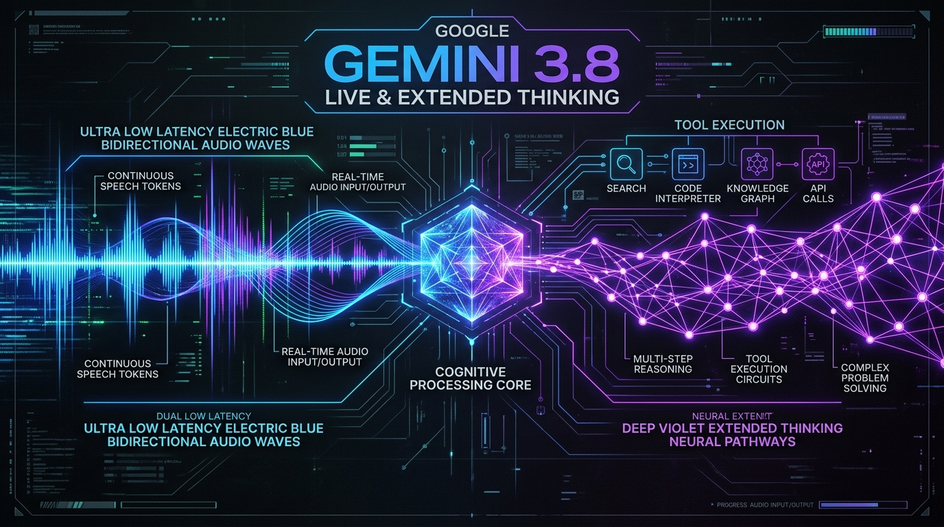 Gemini 3.8 Live & Extended Thinking: Sub-200ms Audio-to-Audio and Background Reasoning