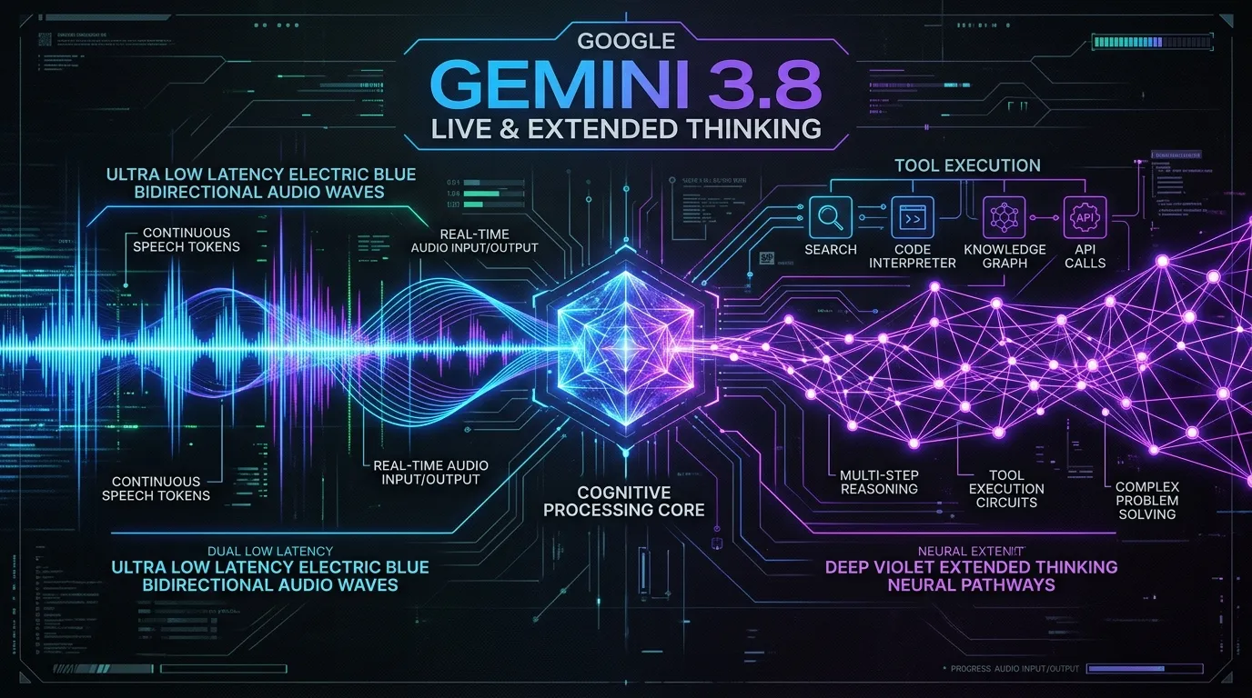 Gemini 3.8 Live & Extended Thinking: Sub-200ms Audio-to-Audio and Background Reasoning