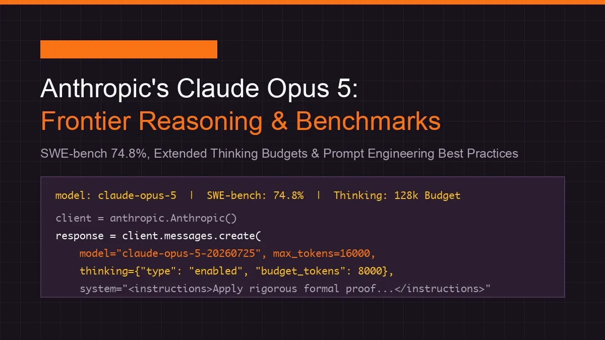Anthropic's Claude Opus 5: Frontier Reasoning, Benchmarks, and Prompt Engineering