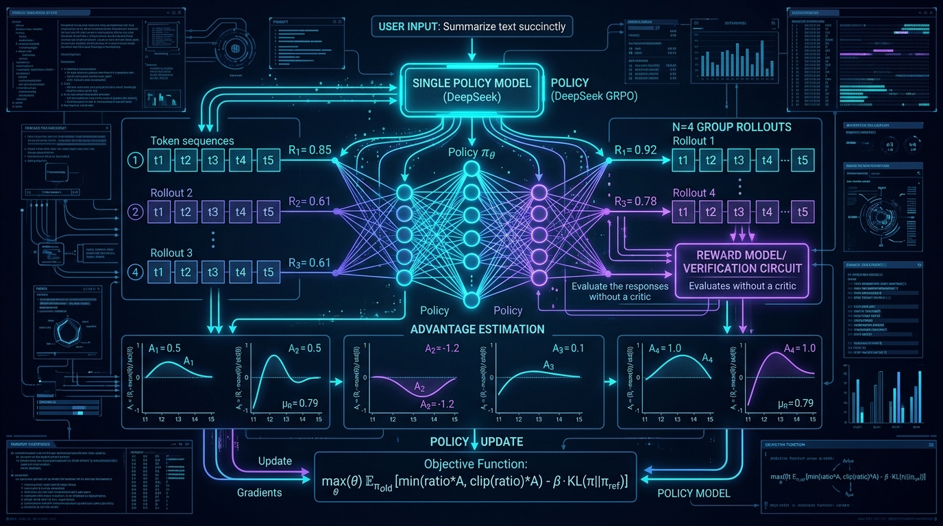 DeepSeek GRPO Deep-Dive: Group Relative Policy Optimization and Rule-Based RL