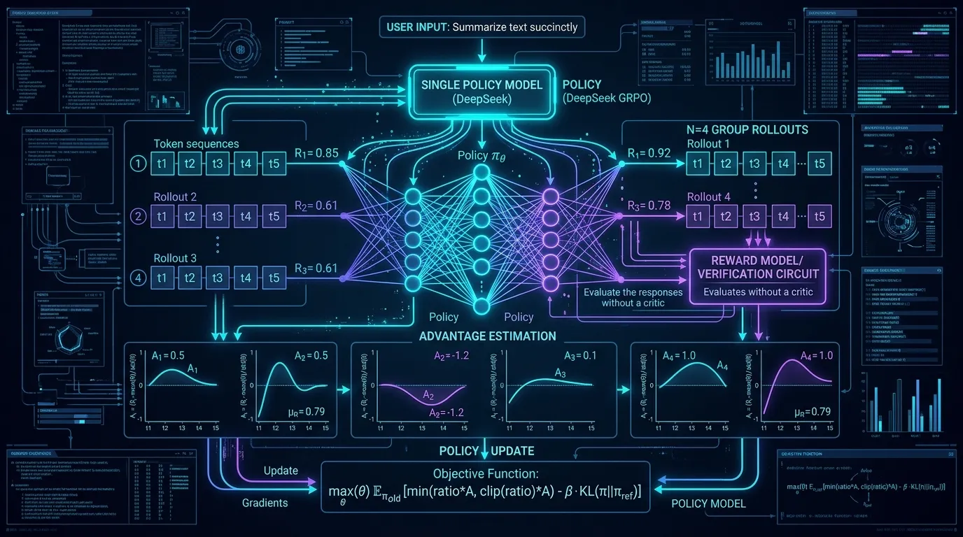 DeepSeek GRPO Deep-Dive: Group Relative Policy Optimization and Rule-Based RL