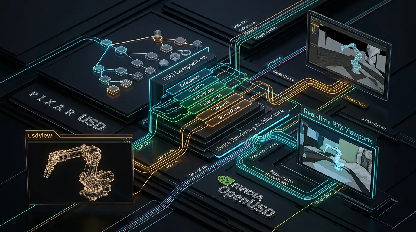 Part 4: Demystifying OpenUSD: Architecture, Composition Arcs, usdview, and Simulation Assets