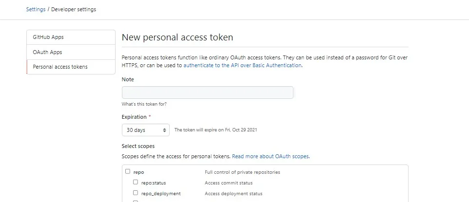 Github login using access token via command line