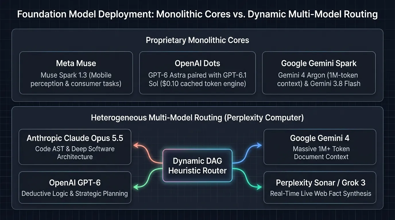 Foundation Model Deployment: Monolithic Cores vs Dynamic Multi-Model Routing