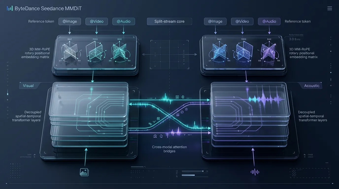 ByteDance Seedance MMDiT Architecture: Dual-Branch Visual and Acoustic Diffusion