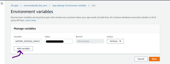 add tracking ID in env var 2