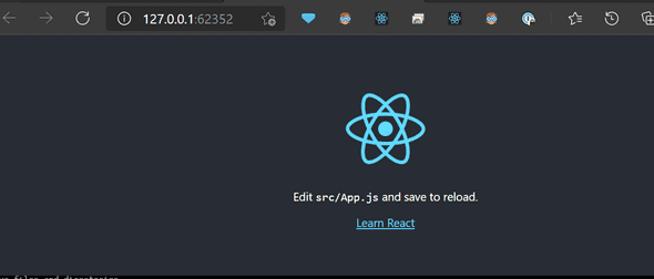 react app running on k8s